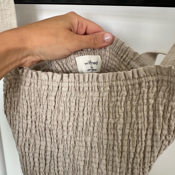 NEW Aritzia Wilfred Golden Hour Linen Dress - Picture 5 of 6